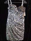 NEW Partytime Ladies Short Prom Dress Zebra Style 6609 Size 2 More 