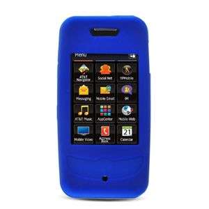 BLUE SILICONE SKIN CASE COVER FOR SAMSUNG FLIGHT 2 A927  