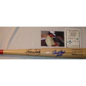 Johnny Bench Autographed/Hand Signed Adirondack Baseball Bat with HOF 