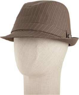 Goorin Brothers brown pinstripe Tiger Lilly fedora   up to 