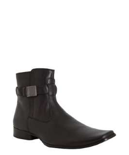Kenneth Cole Reaction dark brown leather Takin Note ice boots 
