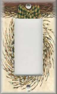 Light Switch Plate Cover Country Willow Wreath  