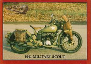 1941 Indian 741 Military Scout Model H Motorcycle 30.07 cu. in. 15 