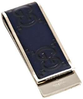 Gucci blue guccissima money clip   