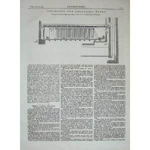  1875 Engineering Apparatus Colouring Paper Machinery