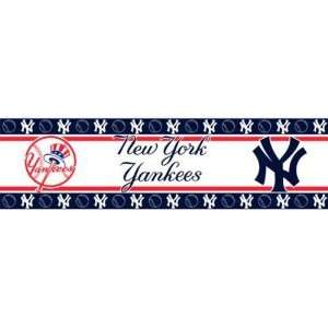 New York Yankees 4 Rolls   60ft Wall Paper Border  Sports 