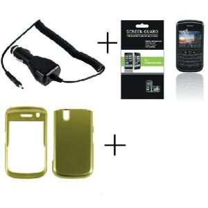BLACKBERRY TOUR 9630 / BOLD 9650 Gold Rubberized Hard Protector Case 