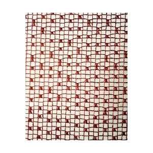  110 Wide Net Red Contemporary Sheer Fabric by the Yard 