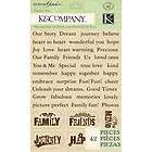 COMPANY ENGRAVED GARDEN FABRIC ART FAMILY WORDS AND TAGS SCRAPBOOK 