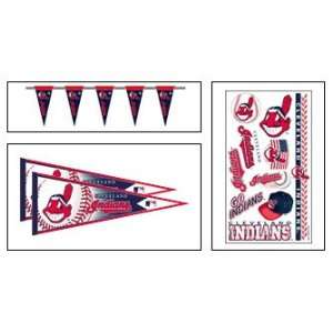  Cleveland Indians Bronze Baseball Theme Party Supplies 