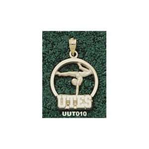 University of Utah Utes Gymnast Pendant (Gold Plated)  