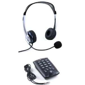  T2 Dial Pad and Binaural Headset for Home Office 
