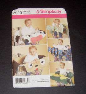 Simplicity Pattern #2920 Grocery Cart Covers  