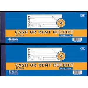   50 Sets 2 part Cash Or Rent Receipt Case Pack 144