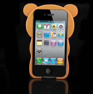   Bear Hard Back Case Cover Skin For Apple iPhone 4S 4 4G Brown  