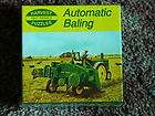    John Deere Model A Tractor w/Wire tying baler AUTOMATIC BALING NIB