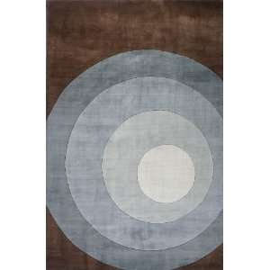  Momeni New Wave Teal Green Circles Contemporary 59 x 59 
