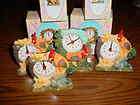 LOT OF 4 BATTERY CHICKEN CLOCKS WITH ALARMS , NEW