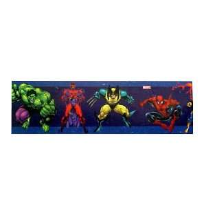 Marvel Superheroes Group Wall Border X men, Spiderman, Hulk  