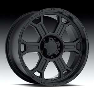 17 Vision Raptor Matte Black Wheels Rims 6x5.5 6x139.7 6 lug Chevy GM 