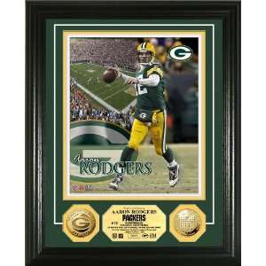 Aaron Rodgers 24kt Gold Coin Photo Mint