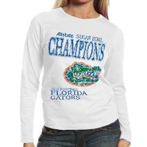  Florida Gators Ladies White 2010 Sugar Bowl Champions 