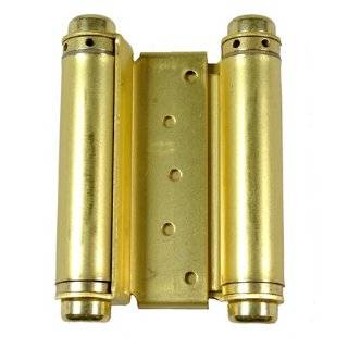  Brass Double Action Spring Hinges Adjustable Tension Pair For Door 