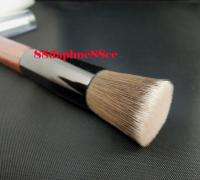 Professional Synthetic Flat Top Foundation Face Buffer Wooden Brush 