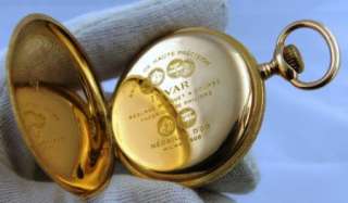   antique 18k Gold Chronometer Regulator Invar Grand Prix pocket watch
