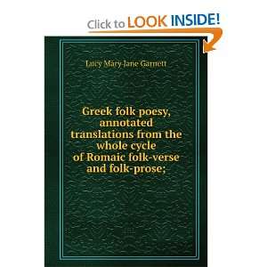  Greek folk poesy, annotated translations from the whole 