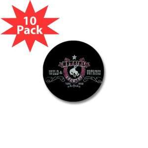  Mini Button (10 Pack) Cowgirl Country Wild and Untamed 