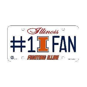  Illinois #1 Fan License Plate