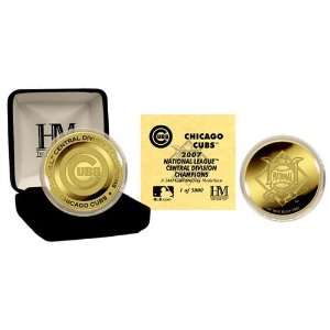  Chicago Cubs 07 NL Central Champs 24KT Gold Coin Sports 