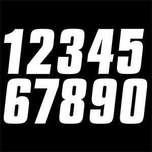  Factory Effex FX 6 Factory Numbers   5/White Automotive