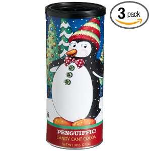   ME Christmas Penguiffic Candy Cane Cocoa, 9 Ounce Tins (Pack of 3