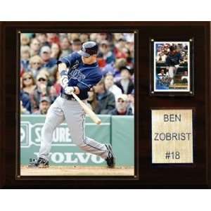  Tampa Bay Rays Ben Zobrist 12x15 Player Plaque Sports 