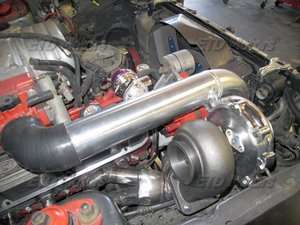 79 93 Mustang Fox body turbo kit manifold header downpipe cross pipe 5 