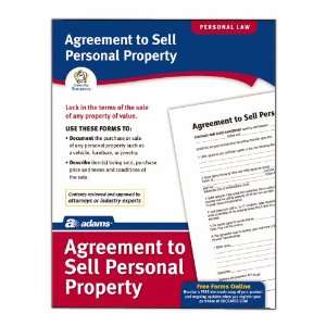  Adams Agreement To Sell Personal Property Form, 8.5 x 11 