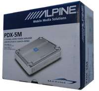 PDX 5M ALPINE 5 CHANNEL MARINE AMPLIFIER AMP PDX5M *  