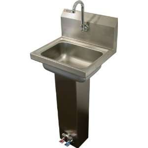   foot pedal opertaed utility sink with faucet and strainer Kitchen