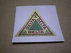 Original Delta Bicycle Light Large Decal Fits Schwinn Shelby Battery 