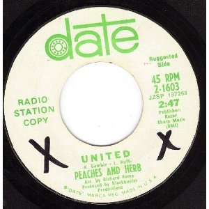  United/Thank You (VG  45 rpm) Peaches & Herb Music