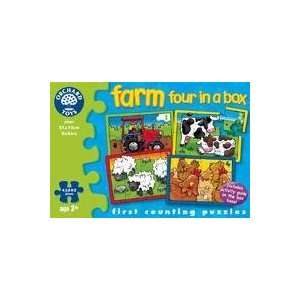  The Original Toy Company Farm Four in a Box Puzzle Toys & Games