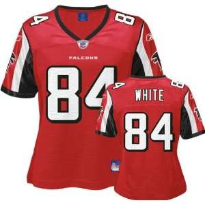 Roddy White Red Reebok Replica Atlanta Falcons Womens Jersey