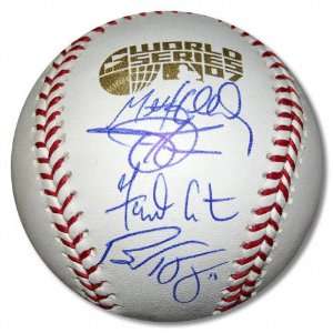   Autographed Baseball  Details World Series