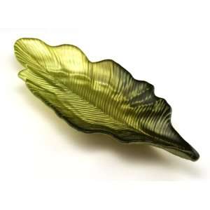  Arda Willow Leaf 4 1/2 Inch By 11 Inch Leaf Tray, Metallic 