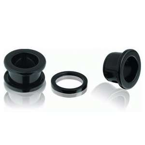   Acrylic Flesh Tunnel Screw on Plugs  0g (8mm)  Sold as a Pair Jewelry
