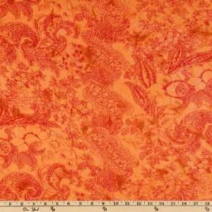  42 Wide Bohemian Chic Rayon Paisley Wood Fabric By The 