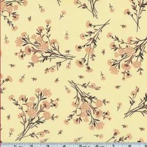 45 Wide Urban Rhapsody Floral Bouquets Butter Fabric By 