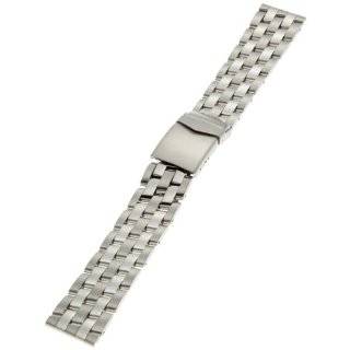  Breitling Pilot Style Solid Link Metal Watch Band   Silver 